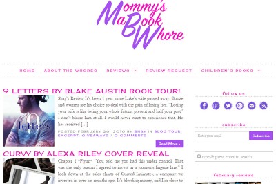 Mommy's a Book Whore blog design