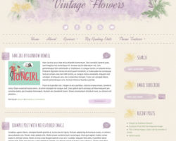 Vintage Flowers is Now Available in Purple!