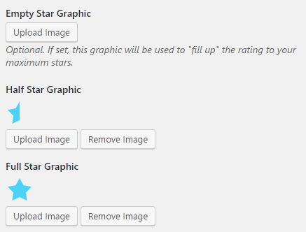 Upload custom star graphics
